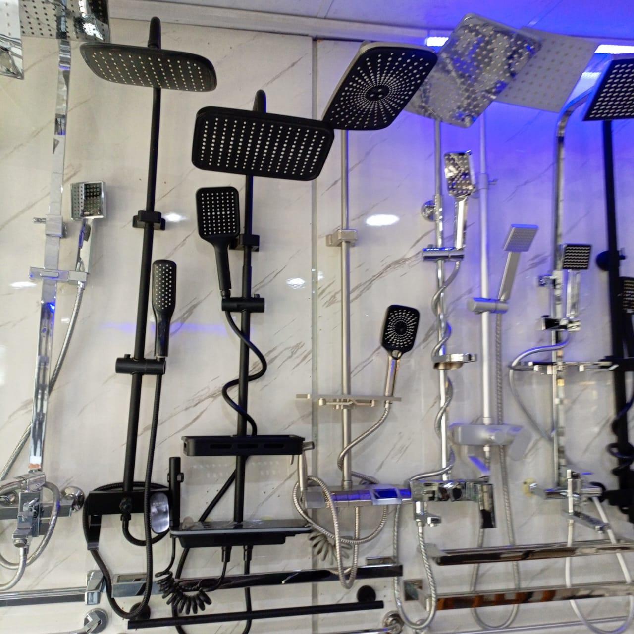 KingsHome Exposed Multi-Function Rainfall Shower System Collection view 3